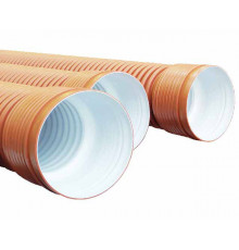 Труба ПП для наружной канализации, гофрированная 110/6000 класс жесткости SN8 ТМ IPlast-cor