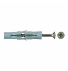 Распорный рамный дюбель универсал. с закалённым шурупом для древесины 6х45 (уп.100 шт) Wkret-Met