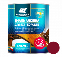 Вишневая эмаль ПФ-115 ТМ Корабельная, 0,9 кг, 6 шт