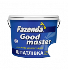 Шпатлевка акриловая цветная белый «Good master» Fazenda, 1,5кг (6шт)
