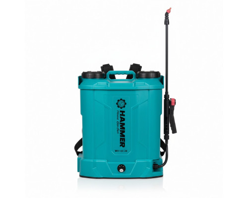 Опрыскиватель на аккумуляторе 12V/8Ah, 8-10H, объем 12л синий - TM Hammer