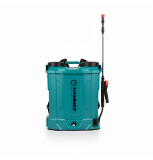 Опрыскиватель на аккумуляторе 12V/8Ah, 8-10H, объем 16л синий - TM Hammer