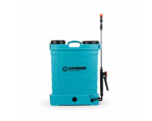 Опрыскиватель на аккумуляторе 12V/8Ah, 8-10H, объем 20л - TM Hammer