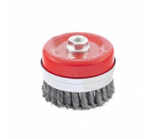 Щетка для УШМ Heavy Duty, 100 мм, М14, "чашка", крученая проволока 0.5мм (уп.1/30шт) - ТМ MTX