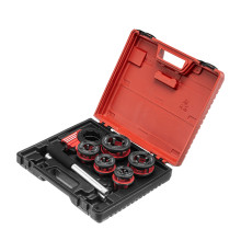 Набор клупов 1/4-1/2-3/4-1-1.25"+ плашкодержатель с трещоткой, 8 предметов - TM MTX