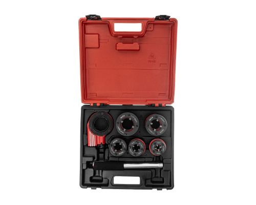 Набор клупов 1/4-1/2-3/4-1-1.25"+ плашкодержатель с трещоткой, 8 предметов - TM MTX