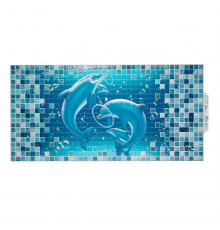 Панель ПВХ Мозаика Лазурь дельфины 955х480мм (уп.10шт) - ТМ GRACE