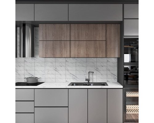 Панель ПВХ Плитка Травертин белый 957х482мм, толщ.0,3мм (уп.10шт) - TM GRACE