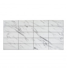 Панель ПВХ Плитка Травертин белый 957х482мм, толщ.0,3мм (уп.10шт) - TM GRACE