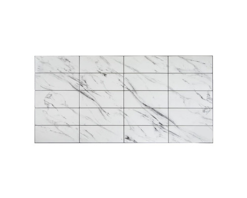 Панель ПВХ Плитка Травертин белый 957х482мм, толщ.0,3мм (уп.10шт) - TM GRACE