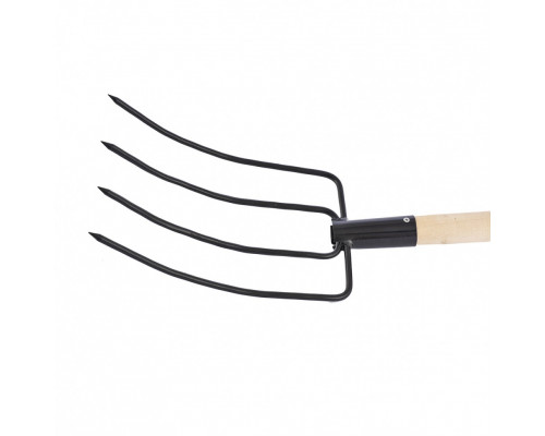 Вилы 4-х рогие, сенные, 210х310х1400мм, деревянный черенок (уп.5/1) - ТМ Сибртех