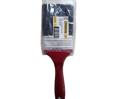 Кисть флейц. 4" 100мм (ПЭТ щетина) (уп.12шт) - ТМ СТРОИТЕЛЬ