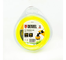 Леска для триммера, звезда 2.4 мм х 15 м, блистер Flex cord (160/40) - ТМ Denzel Леска для триммера, звезда 2.4 мм х 15 м, блистер Flex cord (160/40) - ТМ Denzel