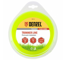 Леска для триммера, квадрат 1.6 мм х 15 м, блистер Flex cord (160/40) - ТМ Denzel Леска для триммера, квадрат 1.6 мм х 15 м, блистер Flex cord (160/40) - ТМ Denzel