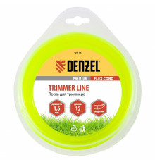 Леска для триммера, квадрат 1.6 мм х 15 м, блистер Flex cord (160/40) - ТМ Denzel