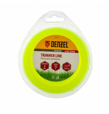Леска для триммера, квадрат 2.0 мм х 15 м, блистер Flex cord (160/40) - ТМ Denzel