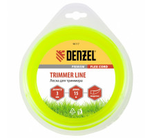 Леска для триммера, квадрат 3.0 мм х 15 м, блистер Flex cord (120/40) - ТМ Denzel Леска для триммера, квадрат 3.0 мм х 15 м, блистер Flex cord (120/40) - ТМ Denzel