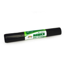 Мешок для мусора 250л (90*130см/50мкм) ПВД чёрные, рулон в бум. уп. (в рулоне10 шт)., ТМ AVIORA