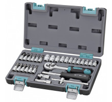 Набор инструментов, 1/4", CrV, пласт. кейс 29 пред. - TM STELS