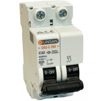 Автоматический выключатель двуполюсный 2C 32A-4,5КА-230/400V (упаковка 6шт) - TM Gunsan
