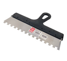 Шпатель для клея с зубьями 300мм 10х10 - ТМ BAUWELT