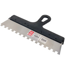 Шпатель для клея с зубьями 300мм 10х10 - ТМ BAUWELT