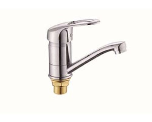 Смеситель для кухни, короткий излив, хром Clasic Rossa Lina 49109