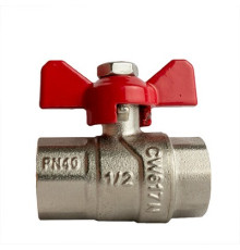 Кран шаровый ВВ 1/2", бабочка MPN