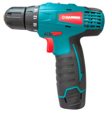 Дрель-шуруповерт аккумуляторная Li-ion, 12В, 2x1.5Ah 0-1300об/мин MPN-SBE12 -  TM Hammer