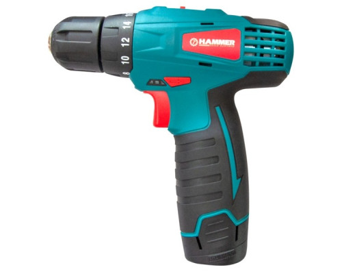 Дрель-шуруповерт аккумуляторная Li-ion, 12В, 2x1.5Ah 0-1300об/мин MPN-SBE12 -  TM Hammer