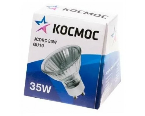 Галогенная лампа с отражателем Космос JCDRC 220v 75w GU 10 Галогенная лампа с отражателем Космос JCDRC 220v 75w GU 10