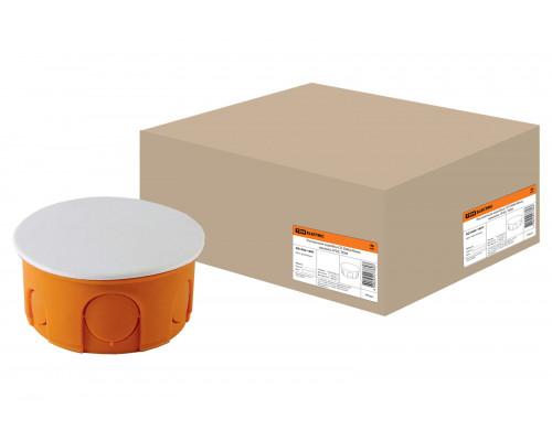 Дозовая коробка СП D80х40мм, крышка, IP20, (уп.175шт) - ТМ TDM Дозовая коробка СП D80х40мм, крышка, IP20, (уп.175шт) - ТМ TDM