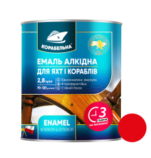 Красная эмаль ПФ-115 ТМ Корабельная, 0,25 кг, 12 шт