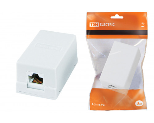 Компьютерная розетка 1xRJ-45 (уп.25шт) - ТМ TDM Компьютерная розетка 1xRJ-45 (уп.25шт) - ТМ TDM