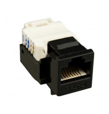 Коннектор в блистере Cat. 5E RJ45 Jack, Black
