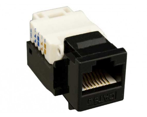 Коннектор в блистере Cat. 5E RJ45 Jack, Black Коннектор в блистере Cat. 5E RJ45 Jack, Black