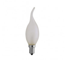 Лампа накаливания "Свеча на ветру" матовая (E14 40W) 220-240V - HL421 40W