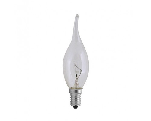 Лампа накаливания "Свеча на ветру" прозрачная (E14 40W) 220-240V - HL420 40W Лампа накаливания "Свеча на ветру" прозрачная (E14 40W) 220-240V - HL420 40W