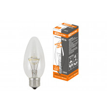 Лампа накаливания "Свеча прозрачная" 40 Вт-230 В-Е27 (уп.1шт) - ТМ TDM