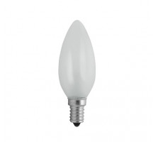 Лампа накаливания "Свеча" полуматовая (E14 60W) 220-240V - HL425 60W