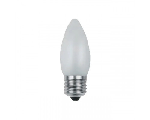 Лампа накаливания "Свеча" полуматовая (Е27 60W) 220-240V - HL429 60W Лампа накаливания "Свеча" полуматовая (Е27 60W) 220-240V - HL429 60W