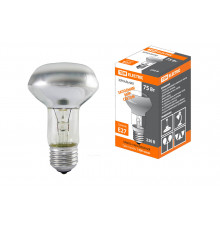 Лампа накаливания зеркальная R63-75 Вт-230 В-Е27 (уп.1шт) - ТМ TDM