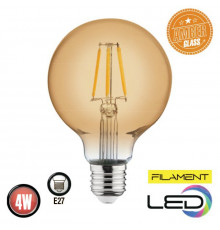 Лампа Ретро LED RUSTIC GLOBE  (E27 4W 2200K 360Lm) 220-240V