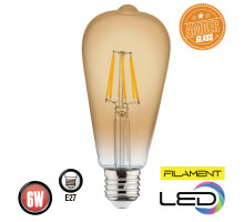 Лампа Ретро LED RUSTIC VINTAGE (E27 6W 2200К 540Lm) 220-240V