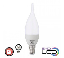 Лампа светодиод. свеча на ветру LED(E14 6W 4200K 480Lm) 175-250V-HL4370L Лампа светодиод. свеча на ветру LED(E14 6W 4200K 480Lm) 175-250V-HL4370L