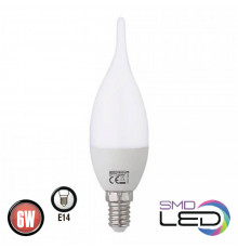 Лампа светодиод. свеча на ветру LED(E14 6W 4200K 480Lm) 175-250V-HL4370L
