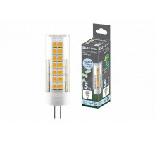 Лампа светодиодная G4-5 Вт-230 В-4000 К, SMD, 16x55мм - TM TDM
