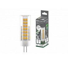 Лампа светодиодная G4-5 Вт-230 В-6500 К, SMD, 16x55мм - TM TDM