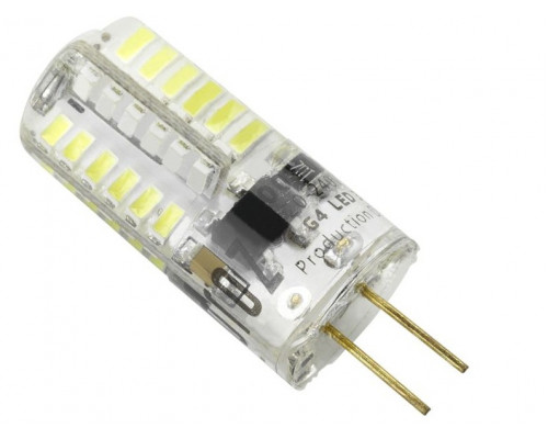 Лампа светодиодная SMD LED SILICON 3W 150Lm G4 6400K 220-240V - HL456L