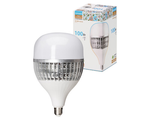 Лампа светодиодная T-100 Вт-230 В-6500 К–E27 (150x253 мм) Народная - TM TDM